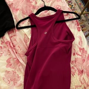 align waist length racer back tank